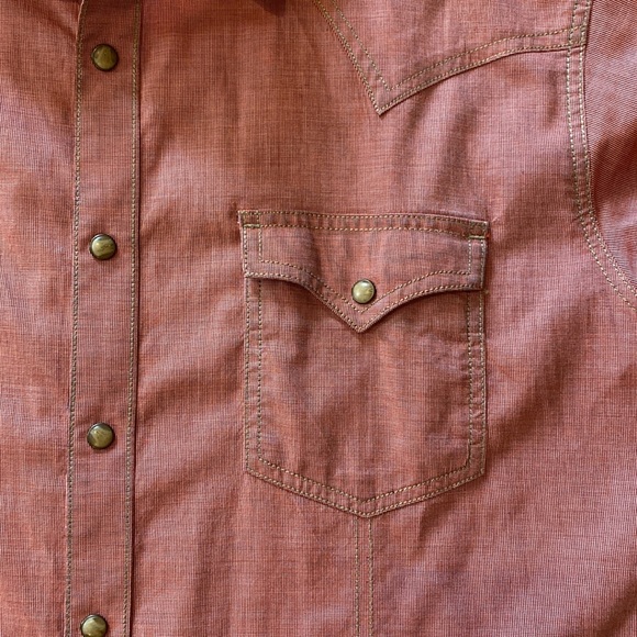 Wrangler Retro premium western shirt, large, rust red color - Picture 2 of 5